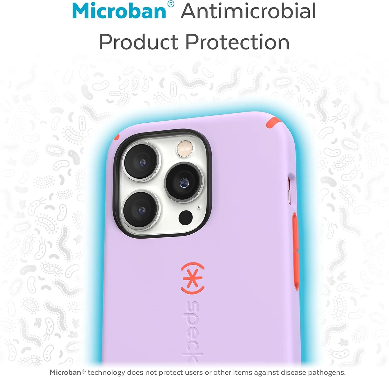 Speck iPhone 14 Pro Max Case - Slim Phone Case with Drop Protection, Scratch Resistant, Soft Touch for 6.7 inch iPhone 14 Pro Max Case - Dual Layer Case, Spring Purple/Energy Red CandyShell Pro