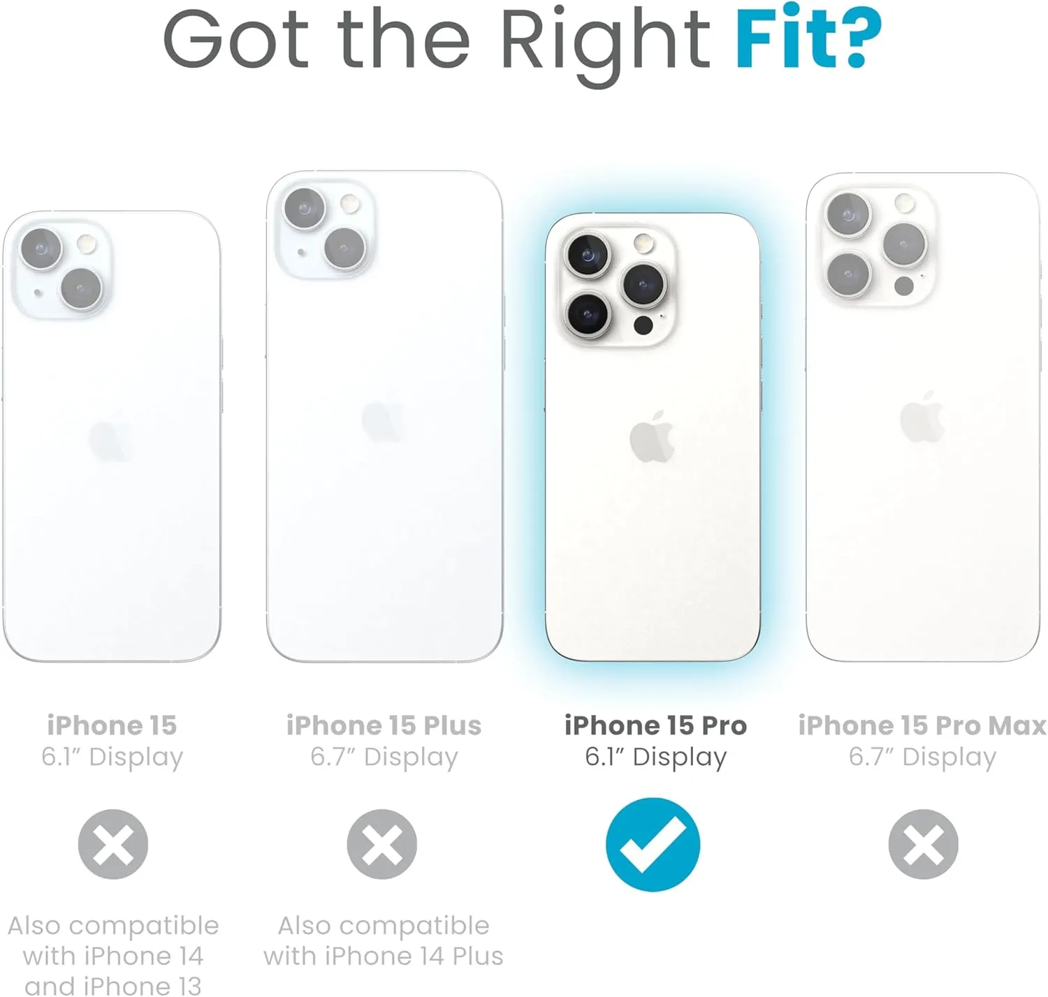 Speck iPhone 15 Pro Case - Drop Protection, Grip - Scratch Resistant, Soft Touch, 6.1 Inch Phone Case - Presidio2 Grip Bleached Bone/Heirloom Gold/Hazel Brown
