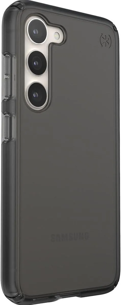 Speck Presidio Perfect Mist Samsung Galaxy S23 Case - Drop & Camera Protection, Clear Phone Case, Wireless Charging Compatible, Shock Absorbant, Galaxy S23 Case - Obsidian