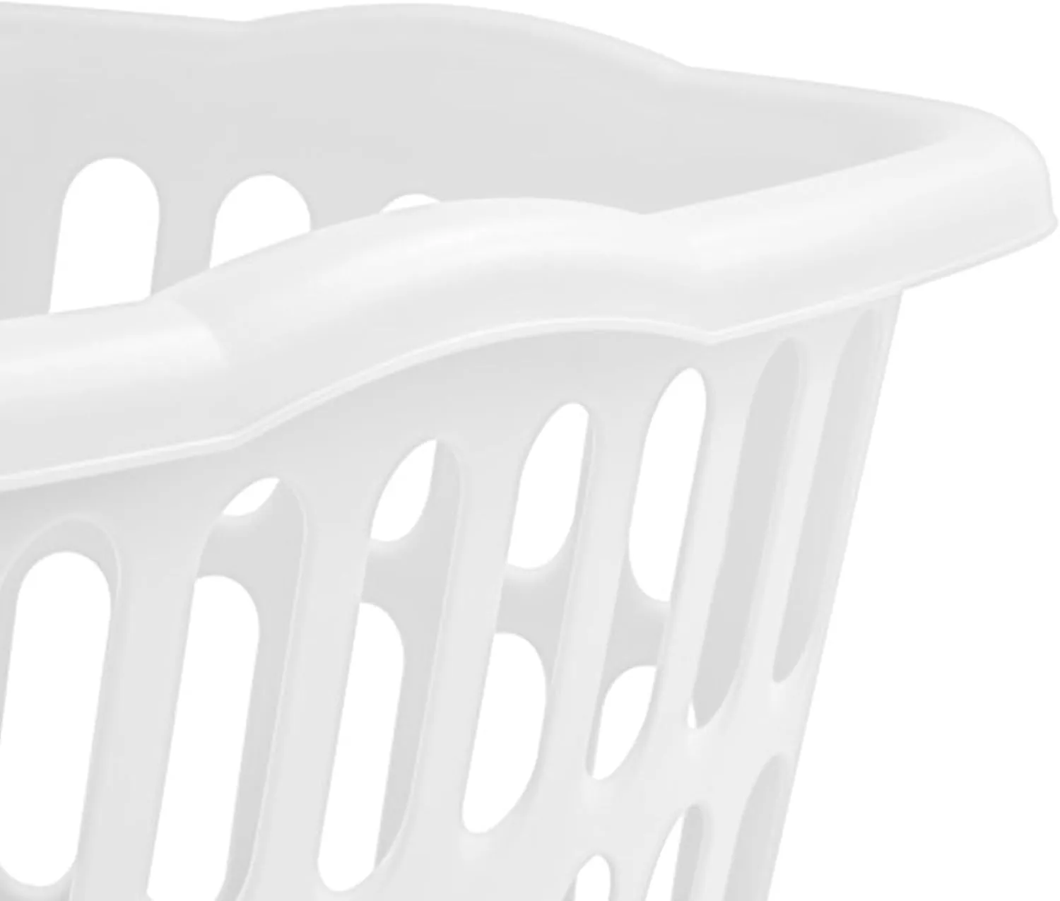 Sterilite 12-Pack Plastic Laundry Basket, 1.5 Bushel Clothes Hamper Bin, White