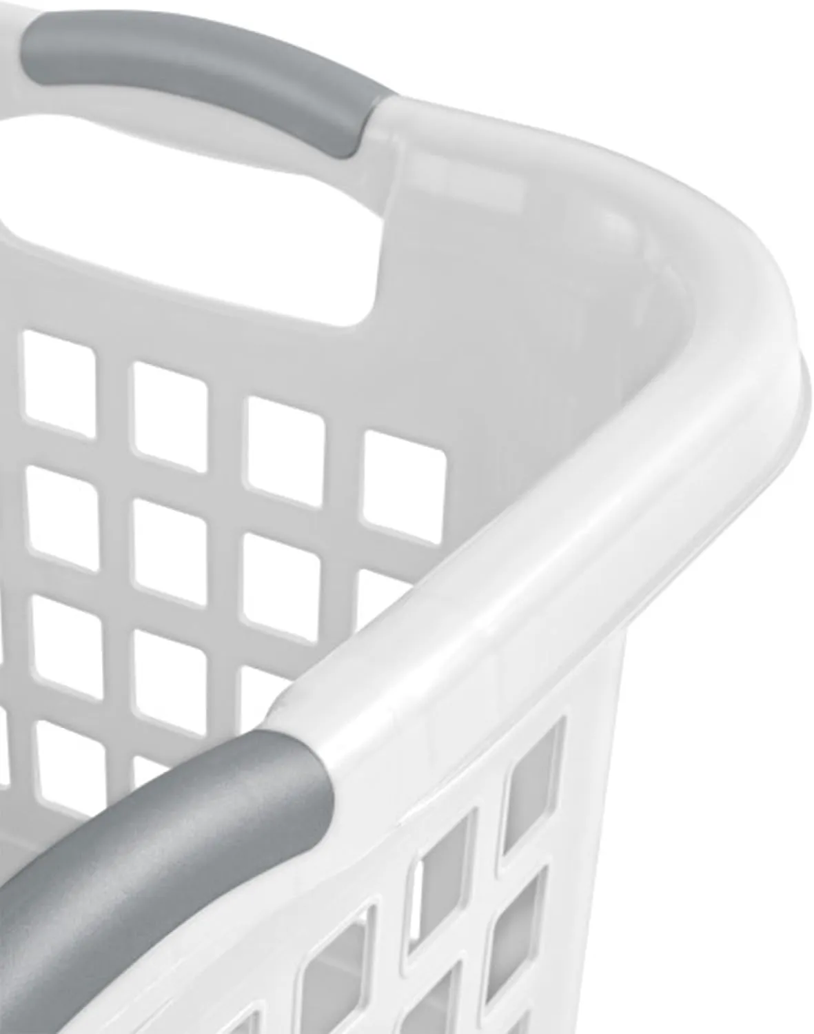 Sterilite 6 Pack Plastic Laundry Basket Clothes Hamper, 2 Bushel, Ultra, White