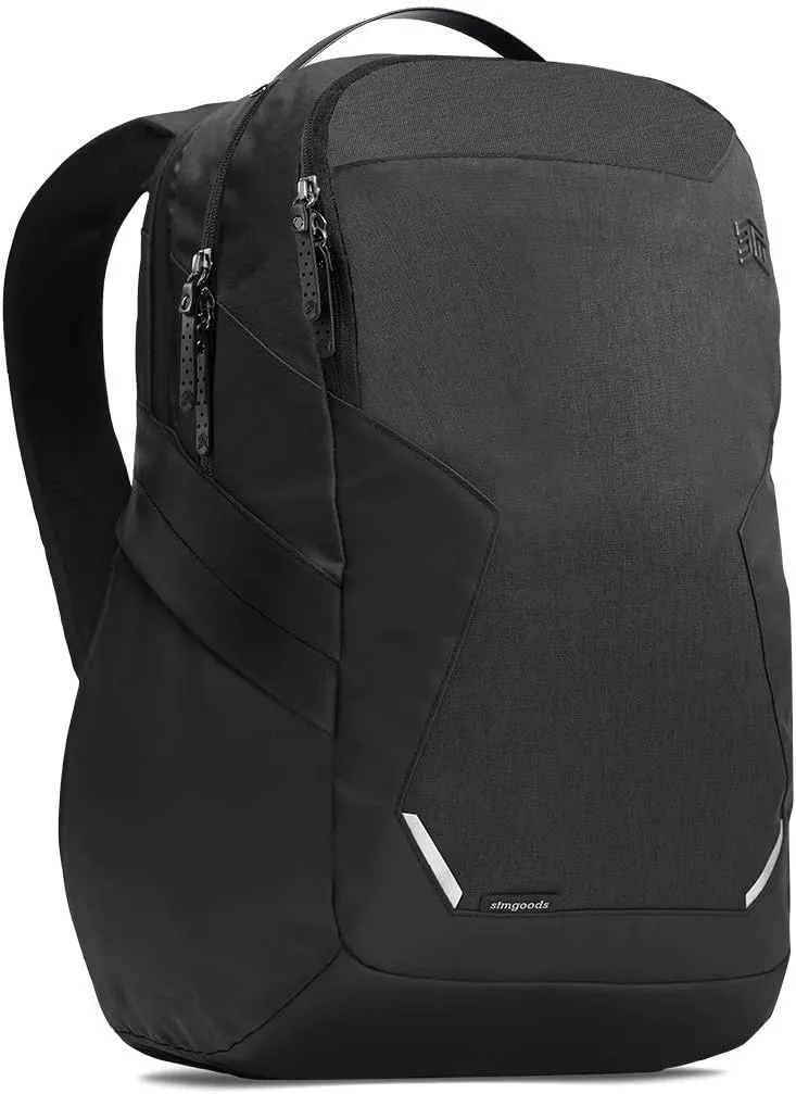 STM Myth 28L Backpack - Durable, Stylish, and Laptop Backpack for Men and Women with Pockets - Fits 15" Laptop and 16" MacBook Pro with Laptop Protection - Black (stm-117-187P-05)