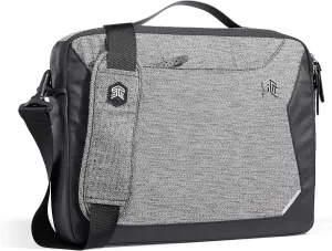 STM Myth fleece-lined Brief Case with removable strap for 13" Laptop - Granite Black (stm-117-185M-01)