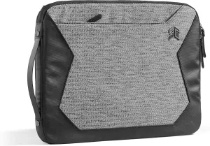 STM Myth Fleece-Lined Laptop Sleeve with Removable Strap 15" - Granite Black (stm-114-184P-01)