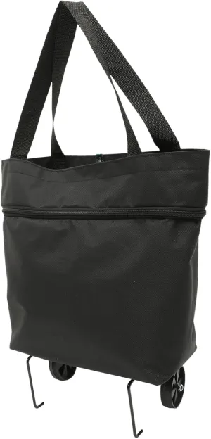 Storage Bag with Wheels Foldable Laundry Bag Shopping Storage Bag Wagons Carts Heavy Duty Foldable Tey