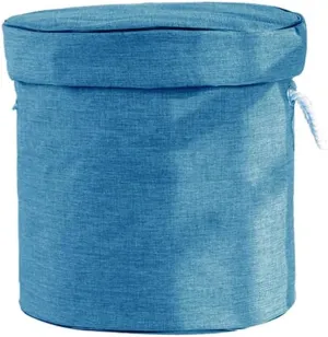 Storage Organizer Baskets and Play Mat, Outdoor Quick Storage Bag, Bag with Zipper, Organizer, Quick Collapsible Canvas Bin-Blue