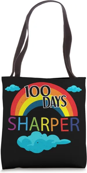 Student 100th Days Sharper Rainbow 100 Days Of School Tote Bag