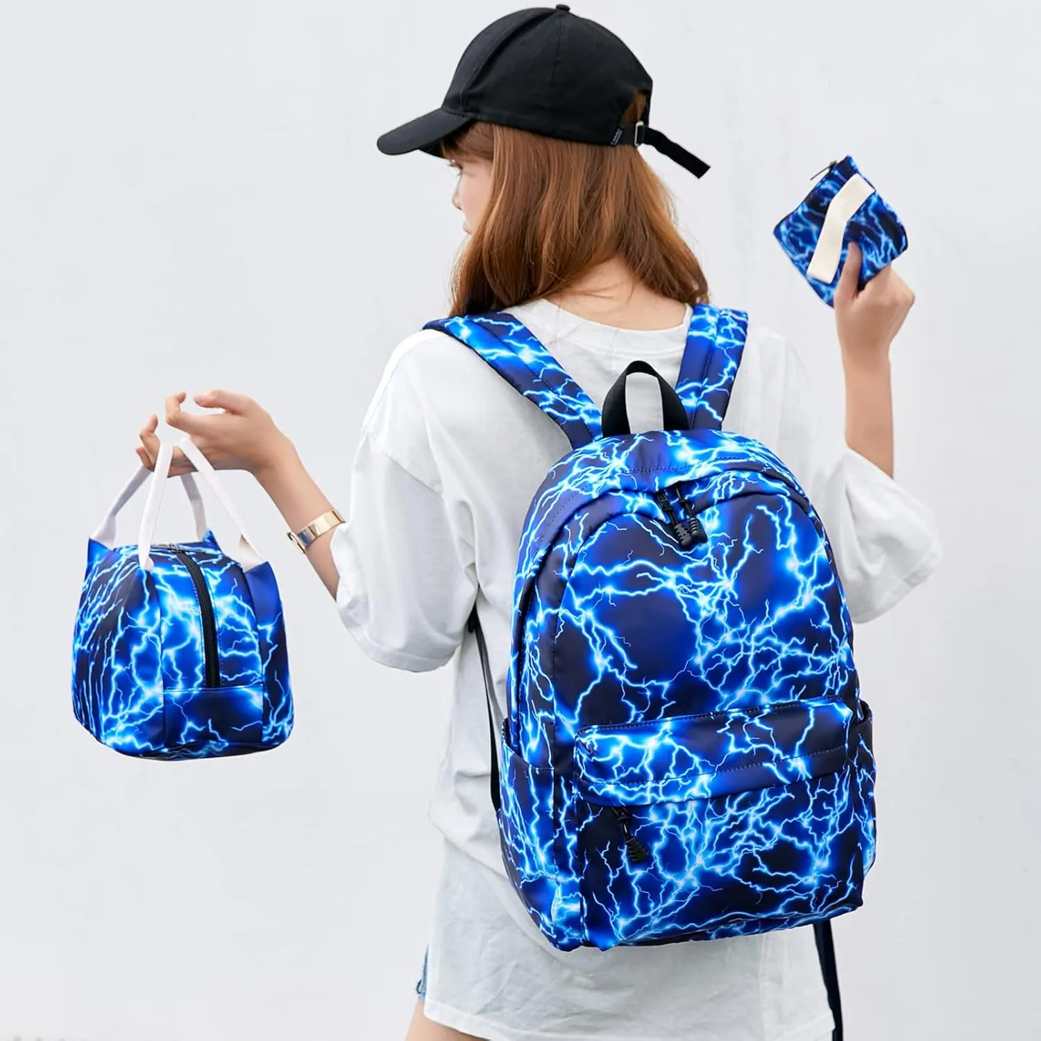 Sugaroom School Backpack for Girls Boys Backpack with Lunch Box Teen Kids Backpack School Bags Middle-School Elementary Bookbags