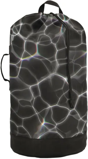 susiyo Shiny Rays Reflections in The Water Laundry Bag with Shoulder Straps Large Drawstring Laundry Bag for Dorm Apartment