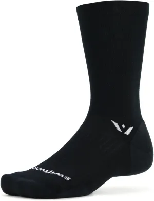 Swiftwick- PURSUIT Crew Hiking & Cycling Crew Socks, Durable, Merino Wool