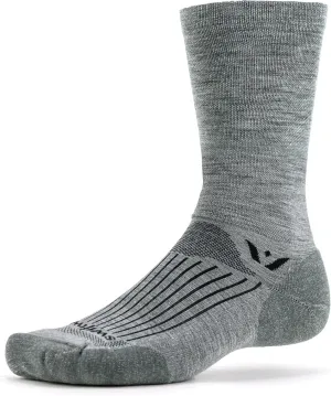 Swiftwick- PURSUIT Crew Hiking & Cycling Crew Socks, Durable, Merino Wool