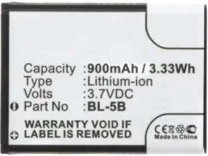 Synergy Digital Camera Battery, Compatible with Vertu RM-267v Digital Camera, (Li-ion, 3.7, 900mAh) Ultra High Capacity, Replacement for iSpan BTA002 Battery