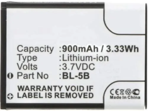 Synergy Digital Camera Battery, Compatible with Vertu RM-267v Digital Camera, (Li-ion, 3.7, 900mAh) Ultra High Capacity, Replacement for iSpan BTA002 Battery
