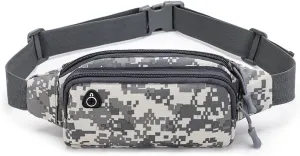 Tactical Waist Bag Shoulder Multifunctional Crossbody Large Fanny Pack for Men Women Wallets Waist Pack Phone Carrying (Grey)
