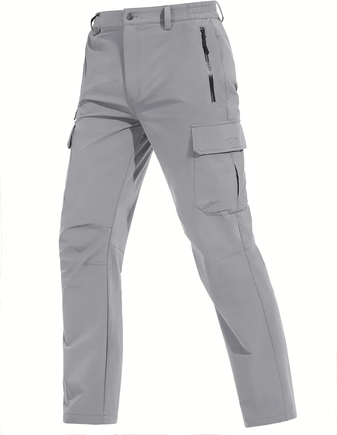 TACVASEN Men's Cargo Pants 5 Pockets Water Resistant Lightweight Quick Dry Ripstop Stretch Pants for Hiking Work Travel
