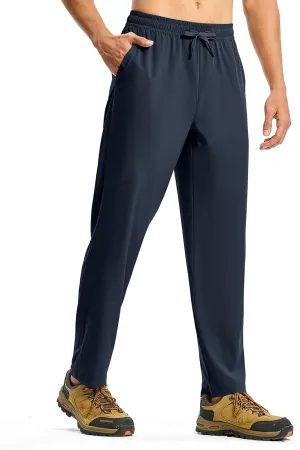 TBMPOY Mens Hiking Pants Lightweight Quick Dry 3 Pockets Travel Fishing Water-Resistant Athletic Workout Sweatpants