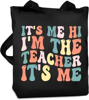 Teacher Canvas Bag Teacher Gifts for Women Christmas Appreciation Thank You Gifts Teacher Reusable Grocery Bag