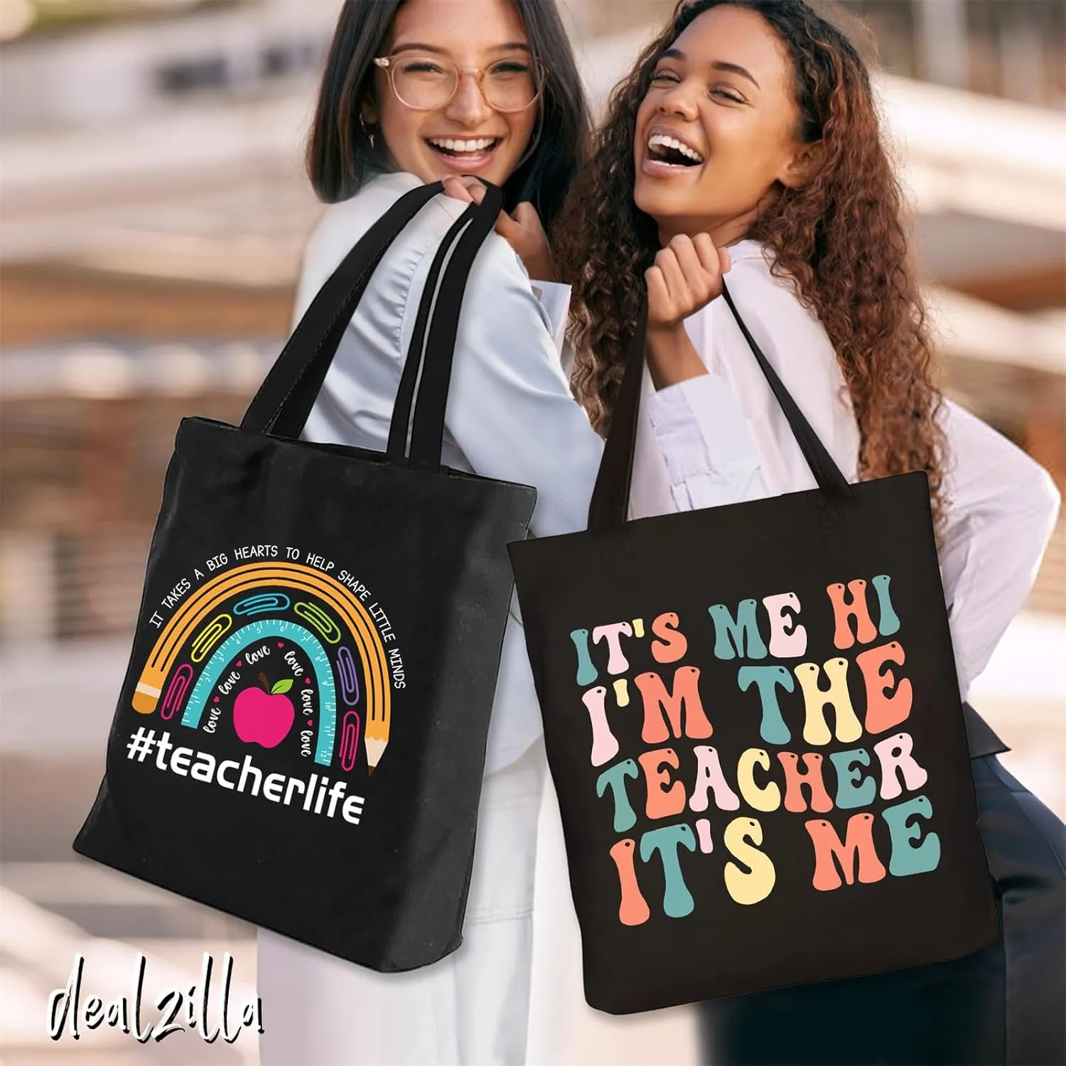 Teacher Canvas Bag Teacher Gifts for Women Christmas Appreciation Thank You Gifts Teacher Reusable Grocery Bag
