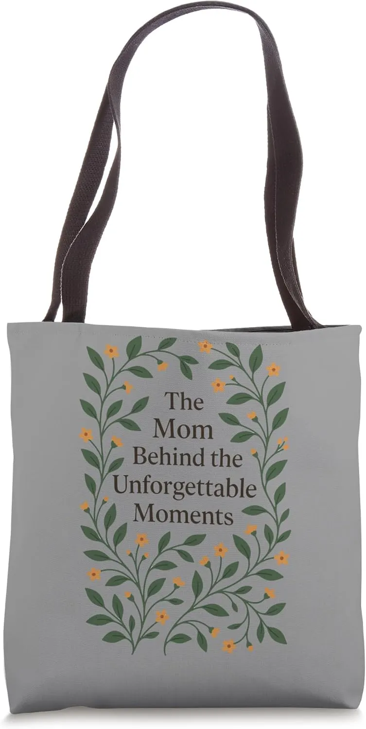 Teacher Nurse Mom Heartwarming Floral Mom Positive Sayings Tote Bag