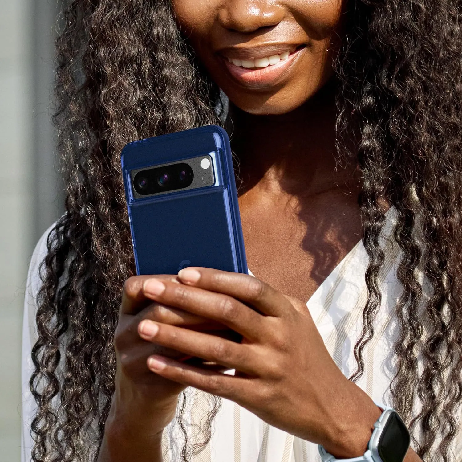 Tech21 Evo Check for Google Pixel 8 Pro - Impact Protection Case - Midnight Blue