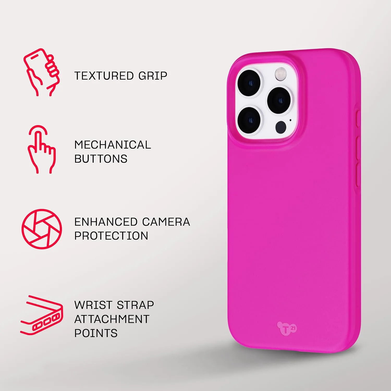 Tech21 EvoLite for iPhone 16 Pro Ultra Thin - Impact Protection Case - in Pink