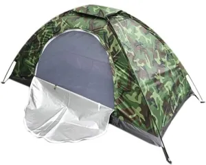 Tent 1-2 Man Camouflage Tent Windproof for Outdoor Camping Hiking Lightweight Dome Tent Outdoor Camping