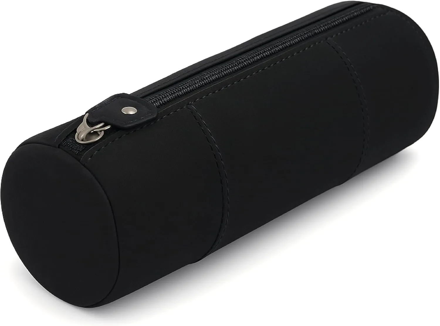 The Antiq Black Leather Pencil Pouch Small - Genuine Leather Pencil Case with Zipper, Pen Cases for Adults - Stylish & Slim Pencil Cases Pencil Holder Pouch, Leathers Pencil Case for Men & Women