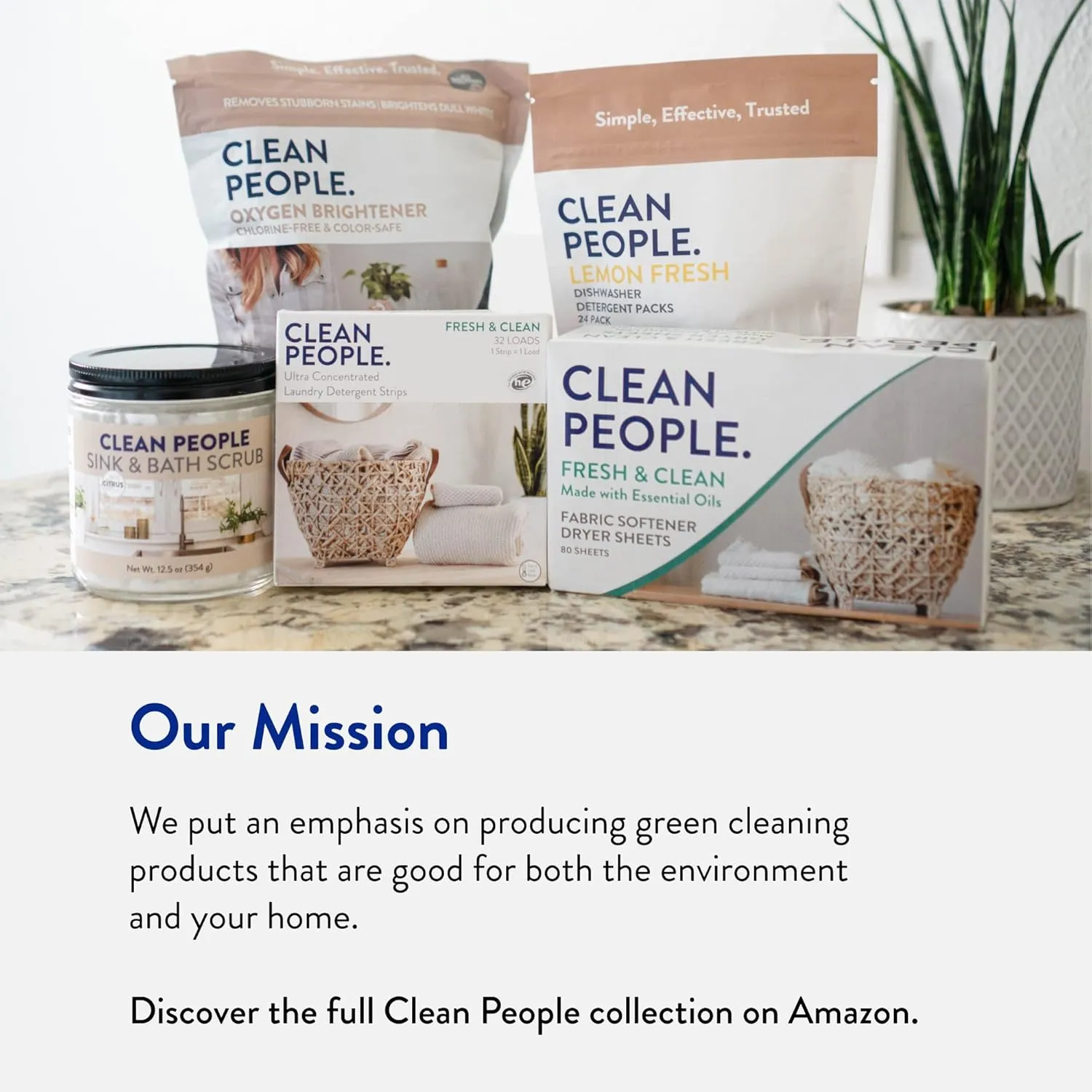 The Clean People Laundry Detergent Sheets - Laundry Soap - Ultra Concentrated, Recyclable Packaging, Stain Fighting - Fresh Scent, 96 Pack