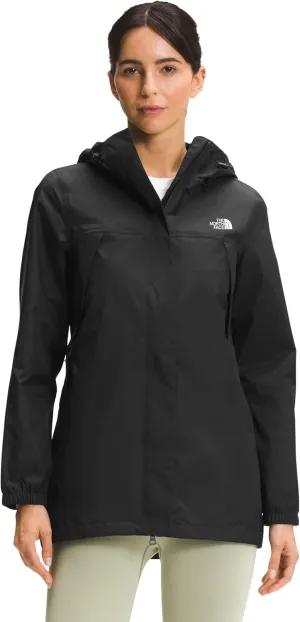 THE NORTH FACE Antora Parka Womens Rain Jacket TNF Black Sz L