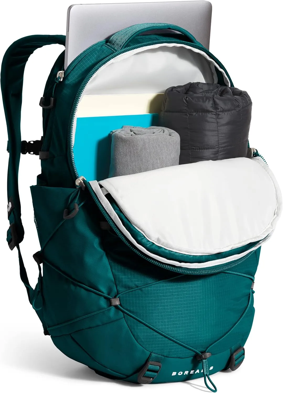 THE NORTH FACE Women's Borealis Commuter Laptop Backpack, Harbor Blue/TNF White, One Size