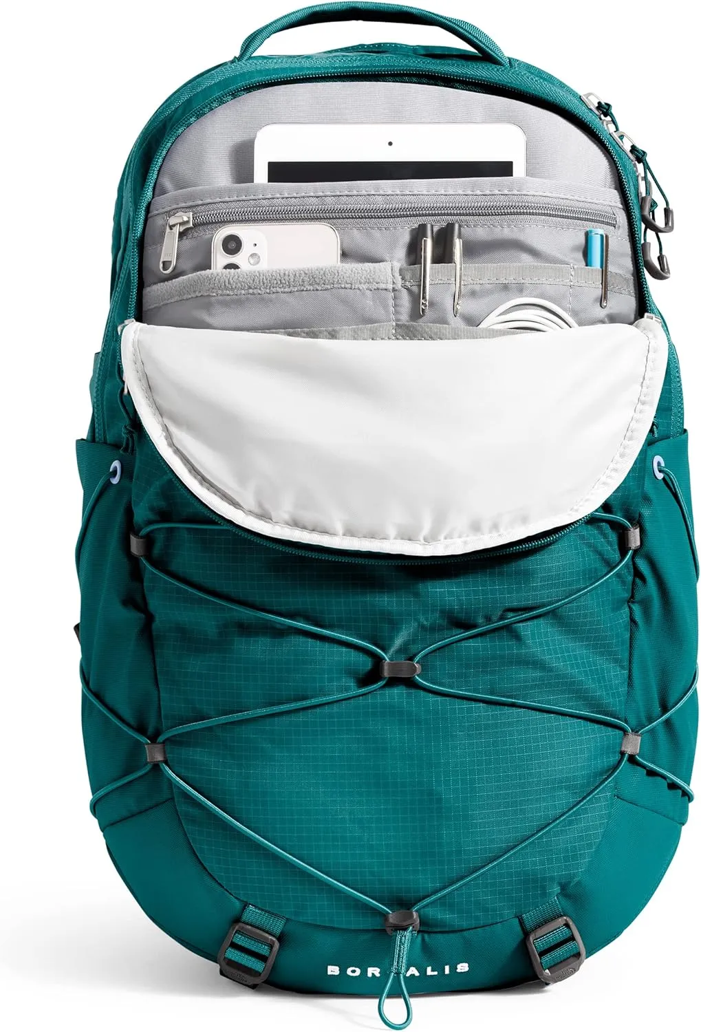 THE NORTH FACE Women's Borealis Commuter Laptop Backpack, Harbor Blue/TNF White, One Size