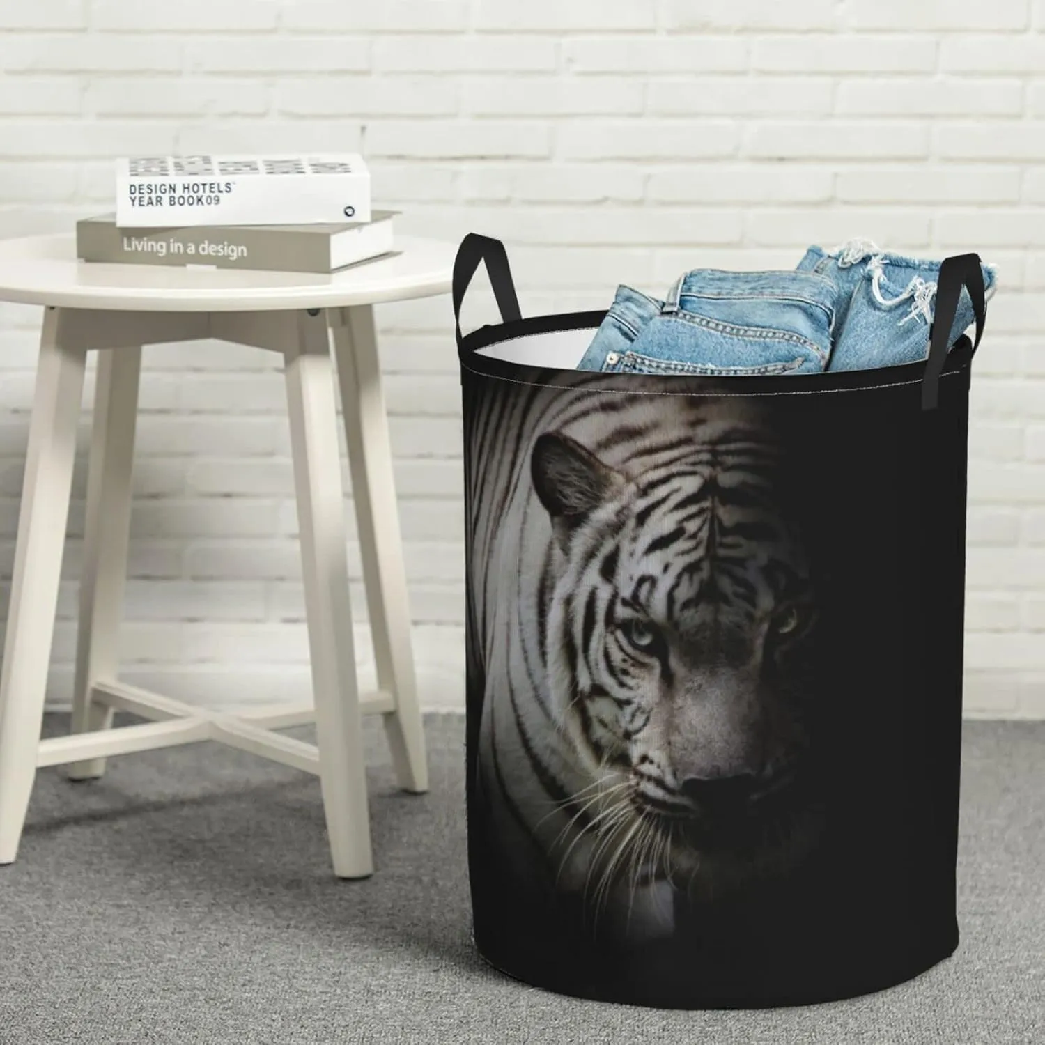 Tiger Laundry Hamper Cool Laundry Baskets Large Animal Hampers Toy Organizer Hamper Bag Dirty Clothes Storage Bin