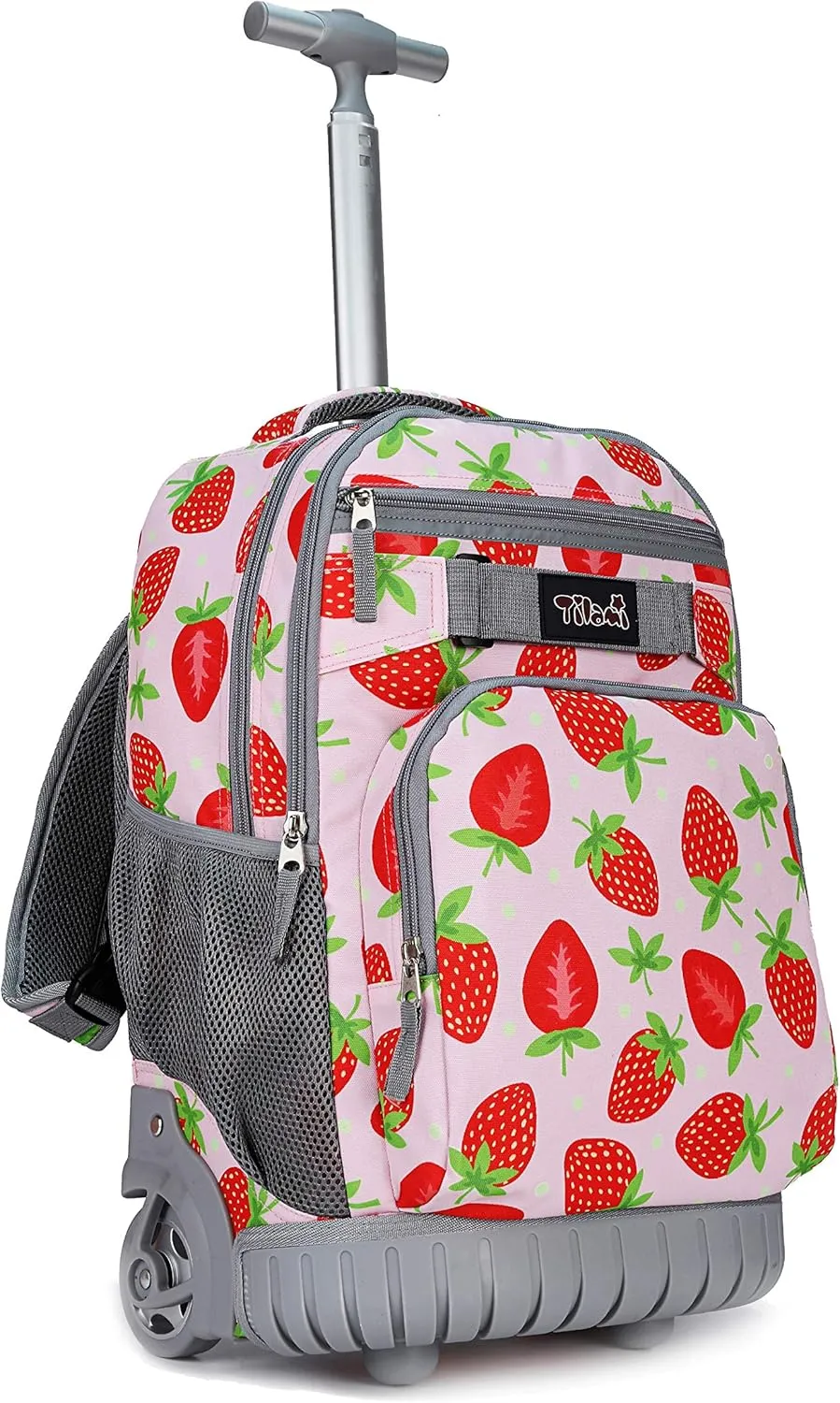Tilami Rolling Backpack 18 inch Wheeled Backpack School College Student Travel Trip Boys and Girls