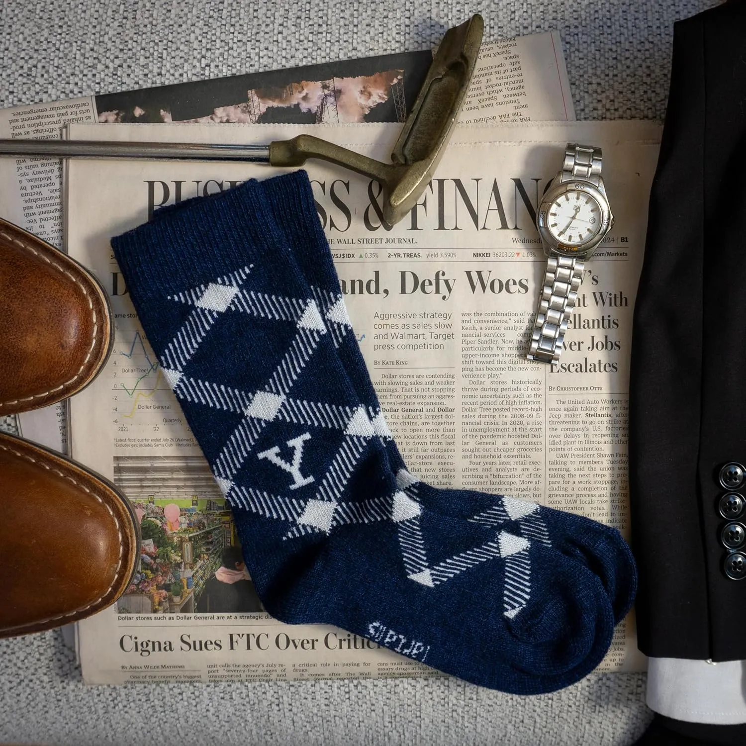 Timeless Tartans Wool/Cashmere Blend Socks