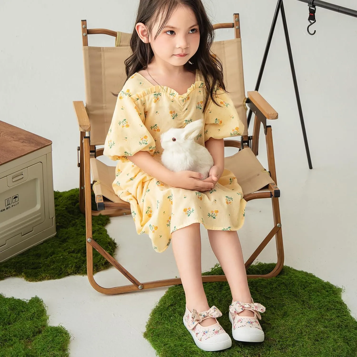 Toddler Girl's Canvas Sneakers Bowknot Mary Jane Flat Shoes for Kids School Uniform Shoes Dress Shoes…