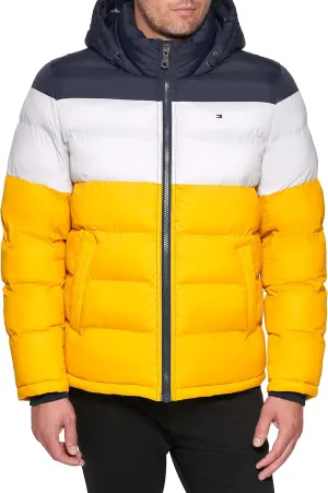 Tommy Hilfiger Men's Down Alternative Hooded Puffer Jacket (Standard and Big & Tall)