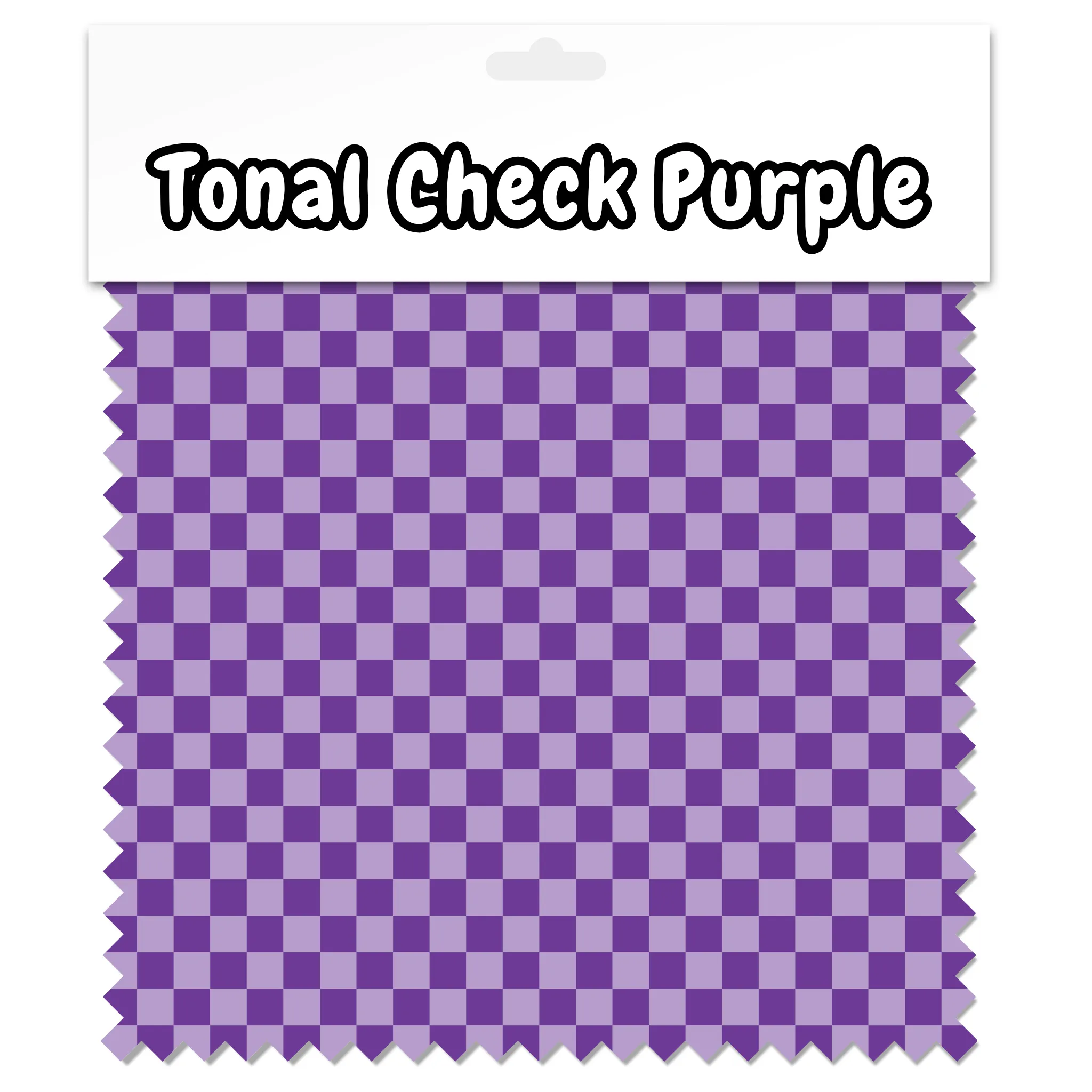 Tonal Check Purple | Luxe Smooth Bonded Polyester Fabric