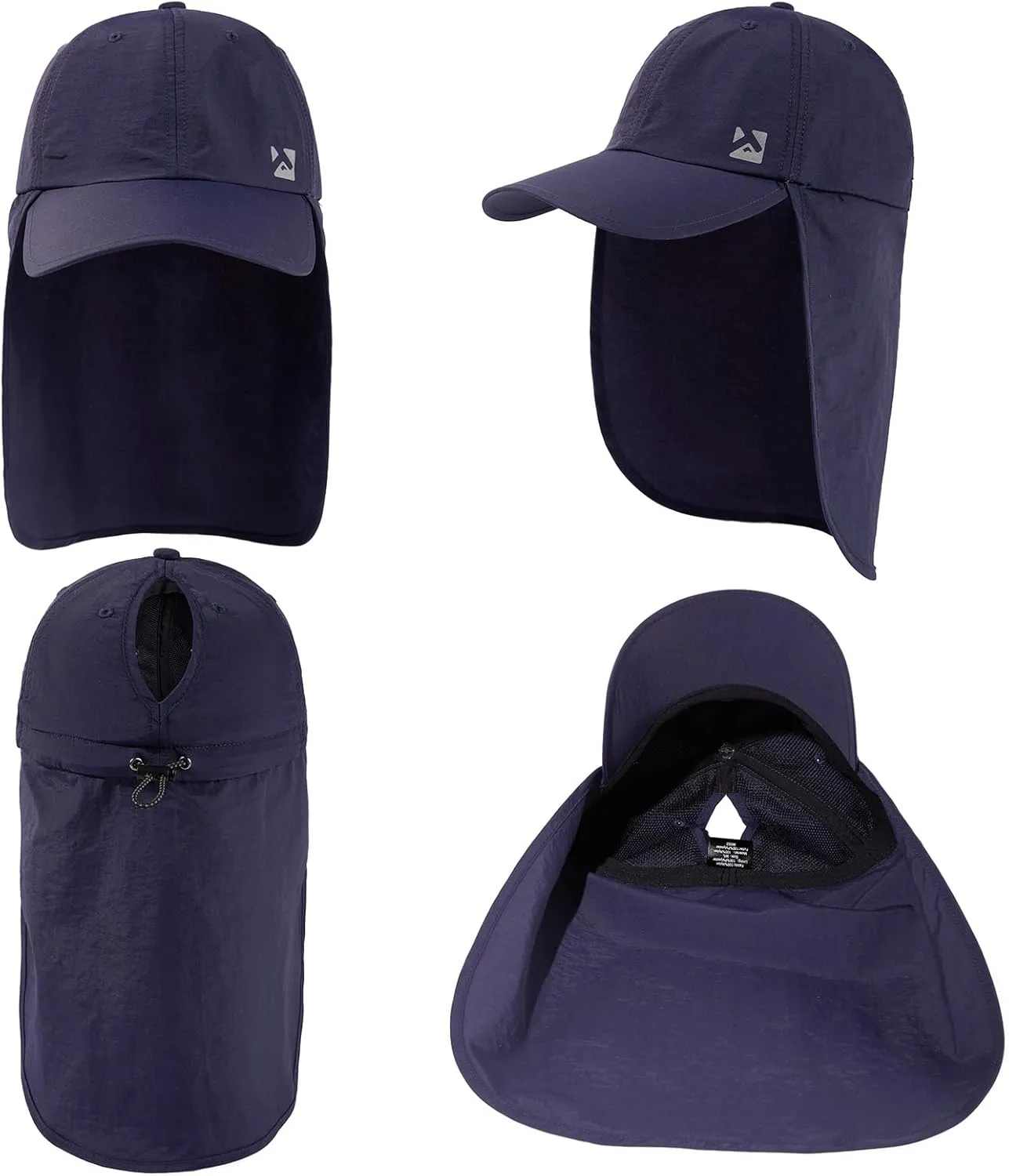 TOP-EX L/XL Sun Hats for Women Ponytail Baseball Cap with Neck Flap UPF50 Summer Hiking Gardening Hat Waterproof