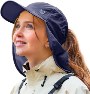 TOP-EX L/XL Sun Hats for Women Ponytail Baseball Cap with Neck Flap UPF50 Summer Hiking Gardening Hat Waterproof
