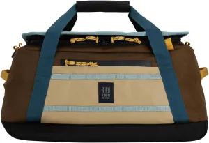 Topo Designs Mountain Duffel 40L, Recycled Nylon Ripstop Travel Bag, Removable Backpack Straps, Interior Mesh Pockets, Bluesign Approved (Desert Palm/Sahara)