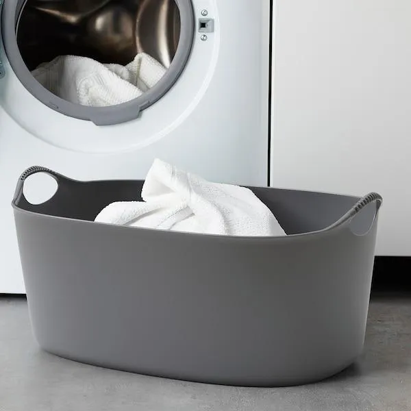 TORKIS Flexi laundry basket, in-/outdoor, grey 35 l, 60497672