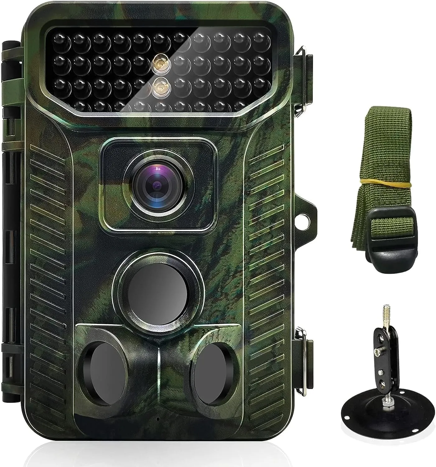 Trail Camera, 1080P 20MP Gaming Camera, Night Vision Motion Activated Waterproof 120° Wide Angle, 0.2s Trigger Hunting Trail Cam, Non-Luminous Infrared LED for Wildlife Monitoring