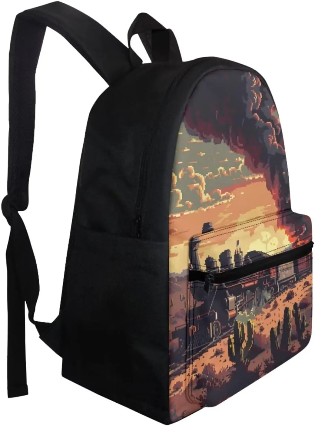 Train Backpack with Lunch Bag for Boys Teens 6th to 8th Grade Leakproof Backpack Lunch Bag for Boy Fashion Shoulder Bag Pencil Case for Secondary Schools