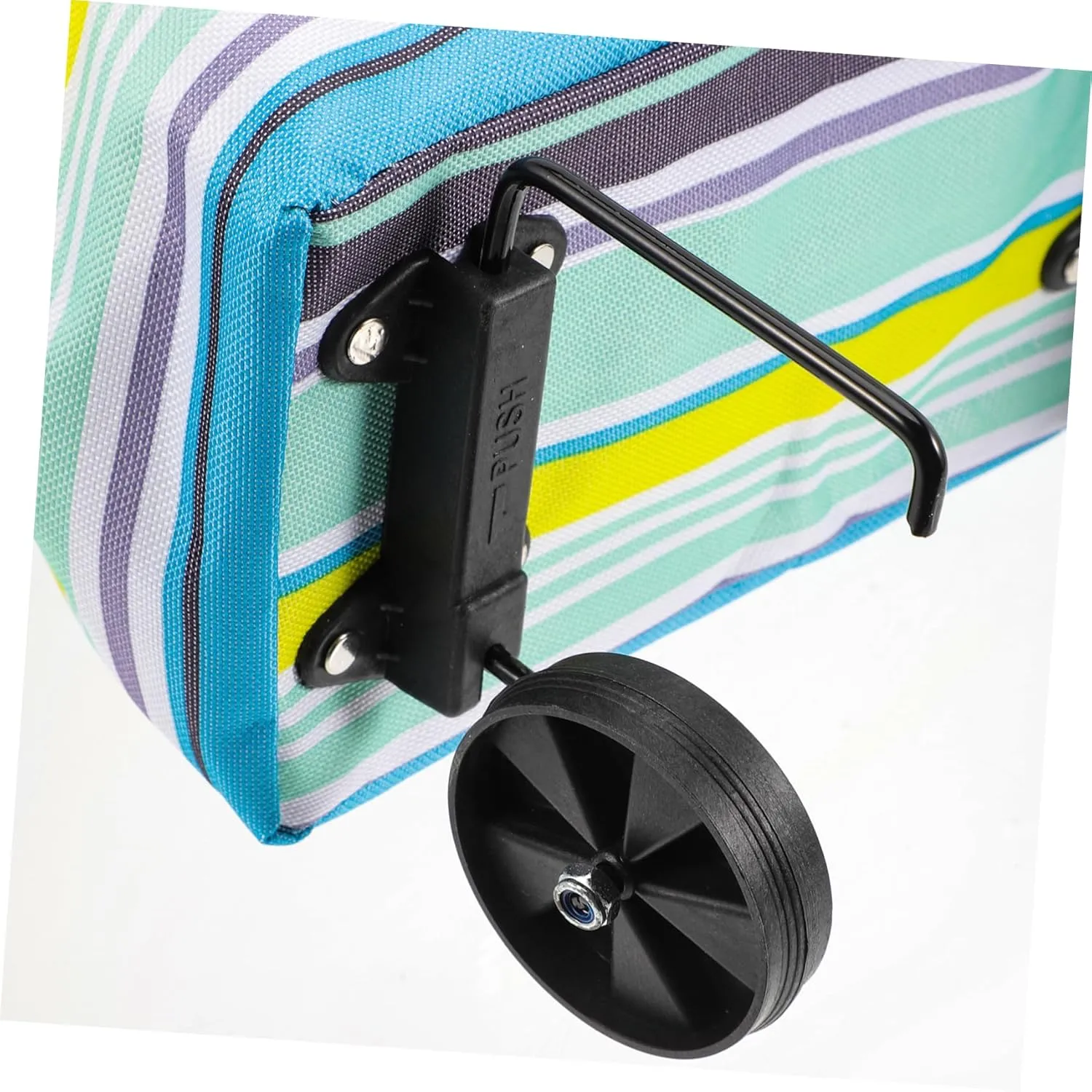 Trolley Bag Shopping Cart with Wheels Foldable Grocery Cart Bag Reusable Portable Utility Dolly Cart Hand Straps Easy Storage Bag