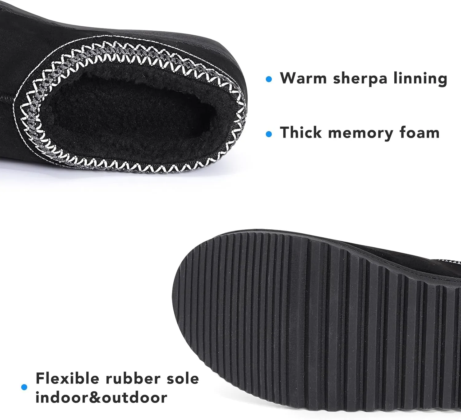 UBXRIN Womens Cozy Memory Foam Slippers Ladies Fuzzy Warm Slip on House Shoes Indoor Outdoor