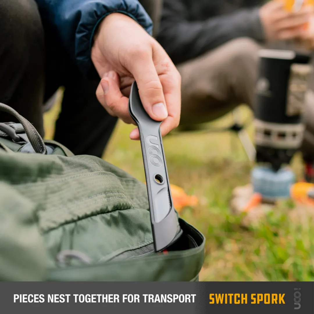 UCO Gear Switch Spork Utensil Set w/ Tether