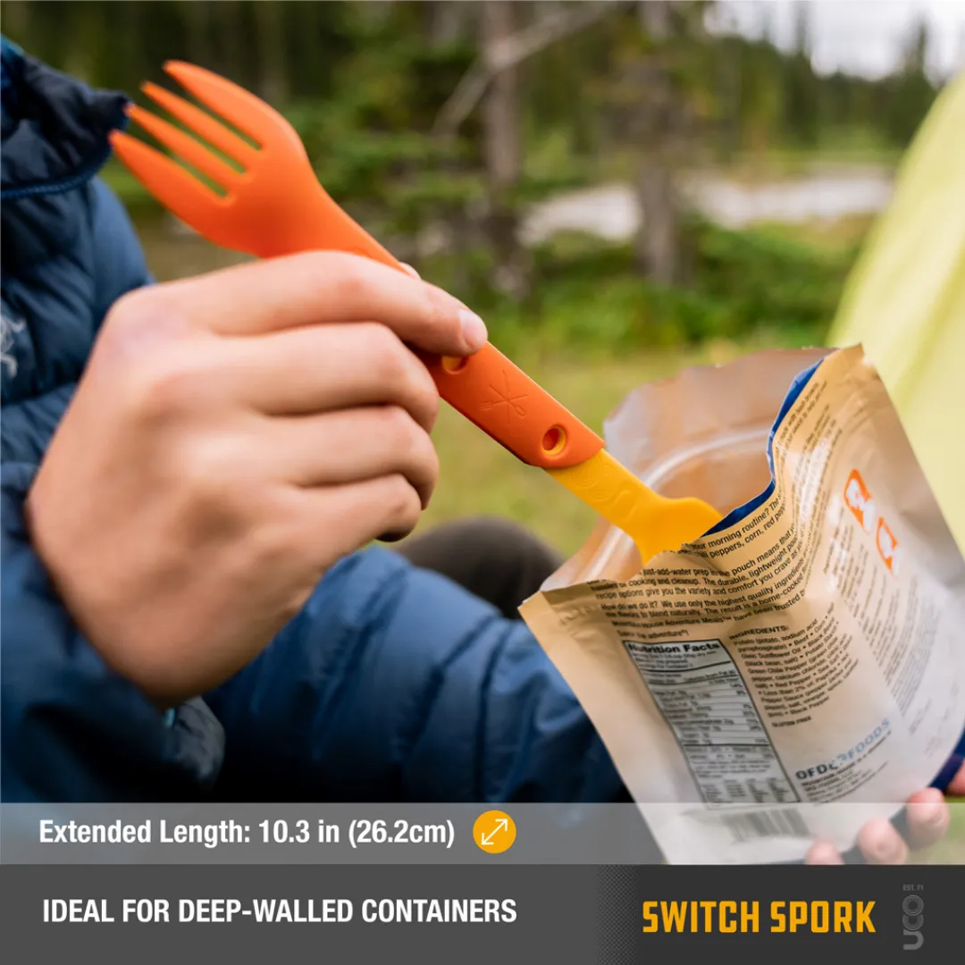 UCO Gear Switch Spork Utensil Set w/ Tether