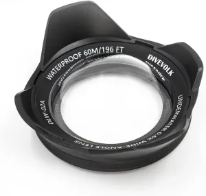 Underwater Wide-Angle Conversion Lens X0.6 for DIVEVOLK Housing and Action Camera