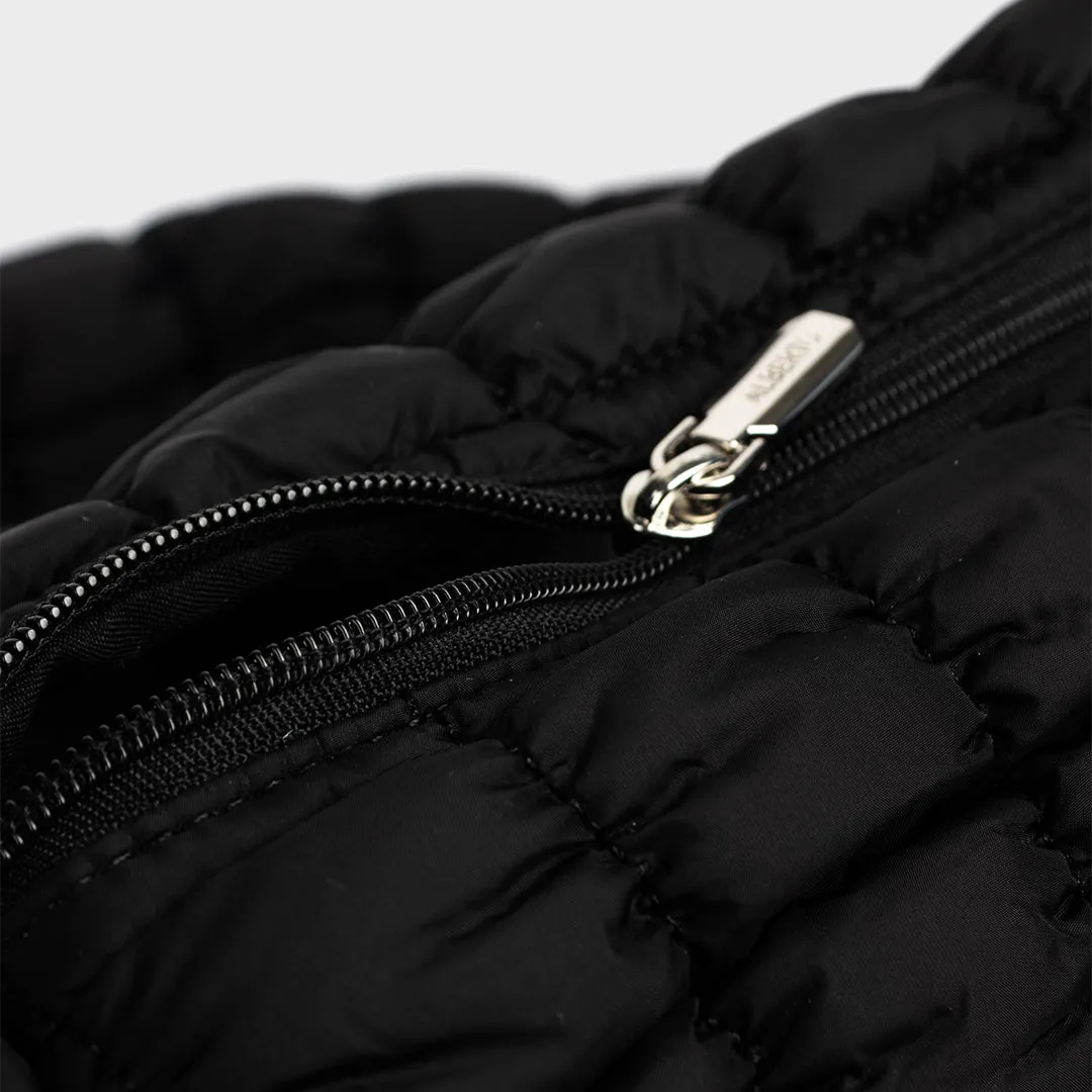Unisex Peach Puffer Crossbody Bag