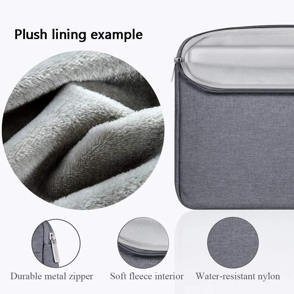 V Voova Laptop Sleeve 14 15 Inch Carrying Case Compatible with MacBook Pro 14,MacBook Air 15,14"-15" Surface HP Dell Asus Acer Laptop,Chromebook 14,Slim Computer Cover Bag,Grey